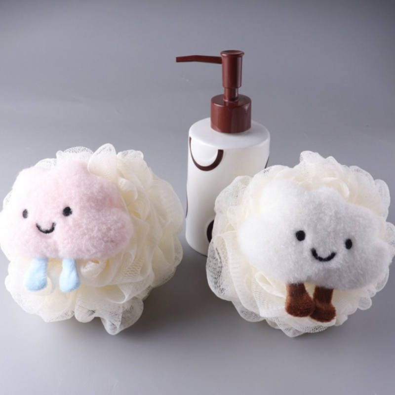 Men'S Accessories Types - 1Pc Cloud Cartoon Bath Balls Pink