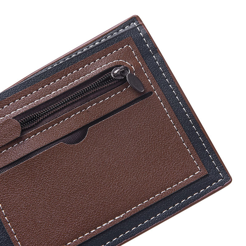 Coin Holder Men - Black Coffee Retro Style New PU