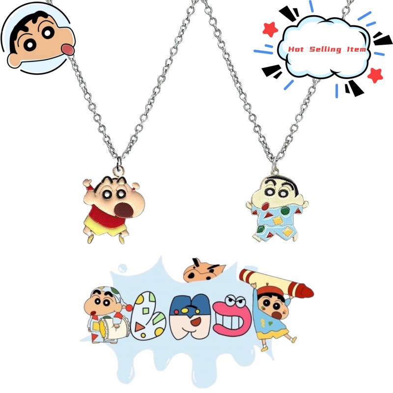 Men Accessories For Birthday Gift - Crayon Shin-chan cartoon necklace ins cute