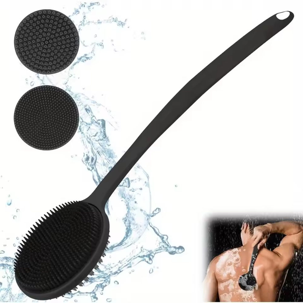 Men'S Accessories Types - 1pc Silicone Back Scrubber Brush for