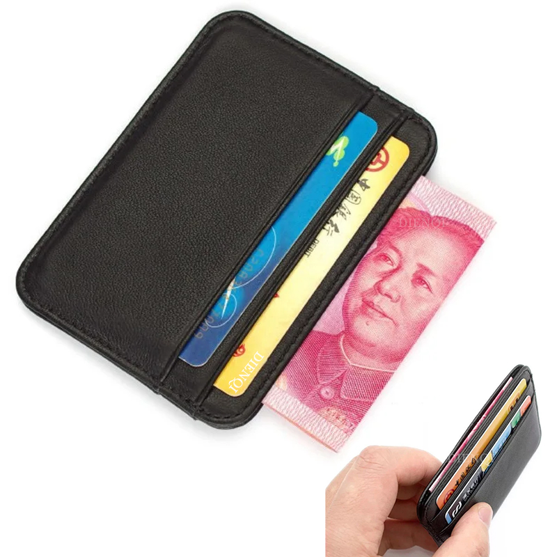 Men'S Accessories Wallet - Genuine Leather Visit Card Holder Men's