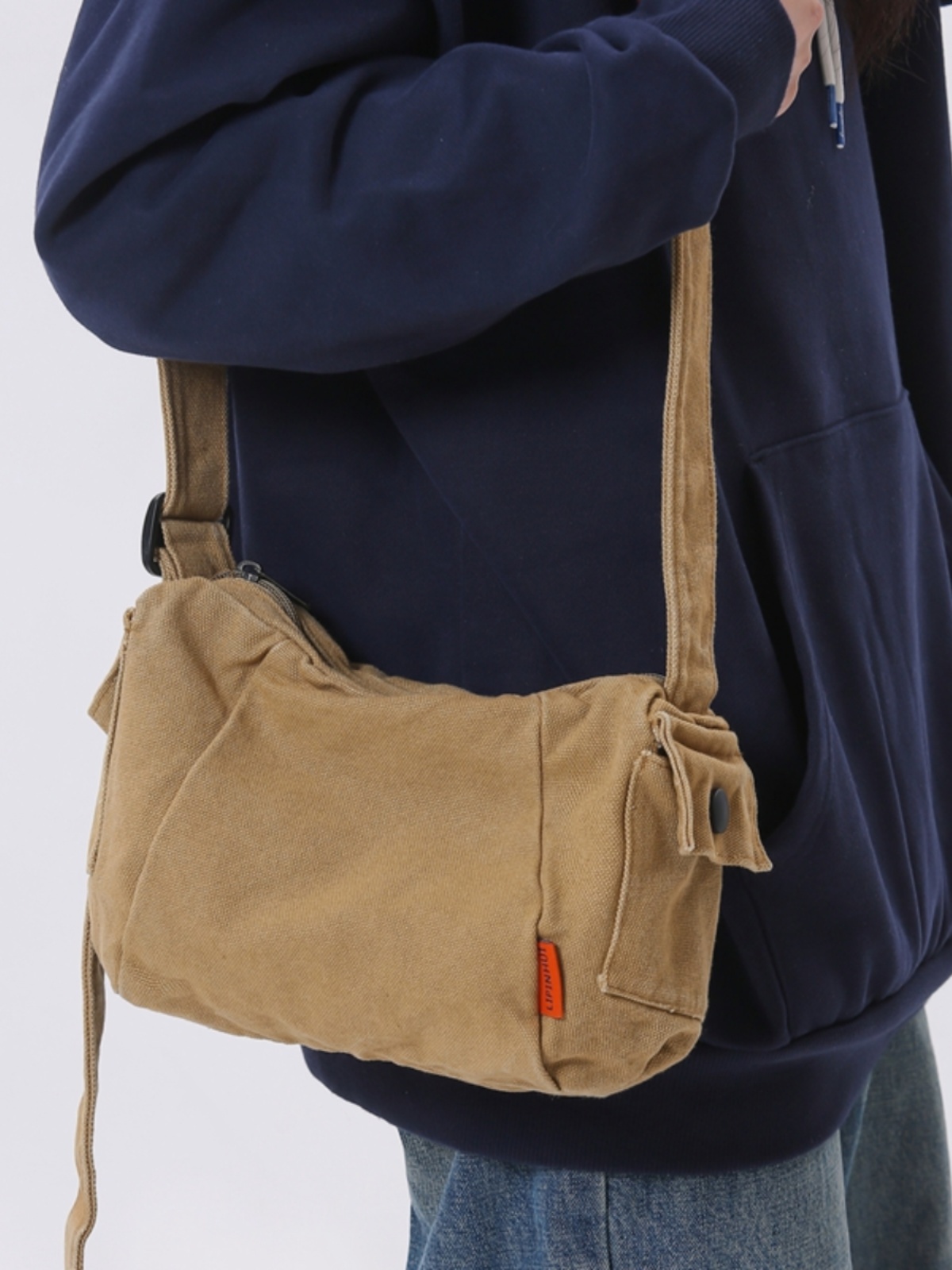 Men'S Accessories Backpack - Retro Canvas Messenger Bag Single Shoulder