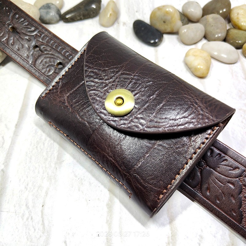 Men'S Accessories Wallet - Blongk Mini Waist Bag Thin Belt