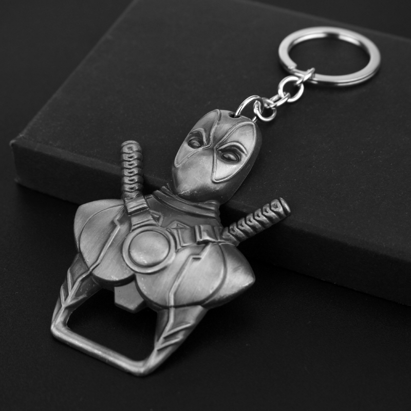 Men'S Accessories Backpack - Deadpool Keychain Trendy Personalized Keyring Bottle