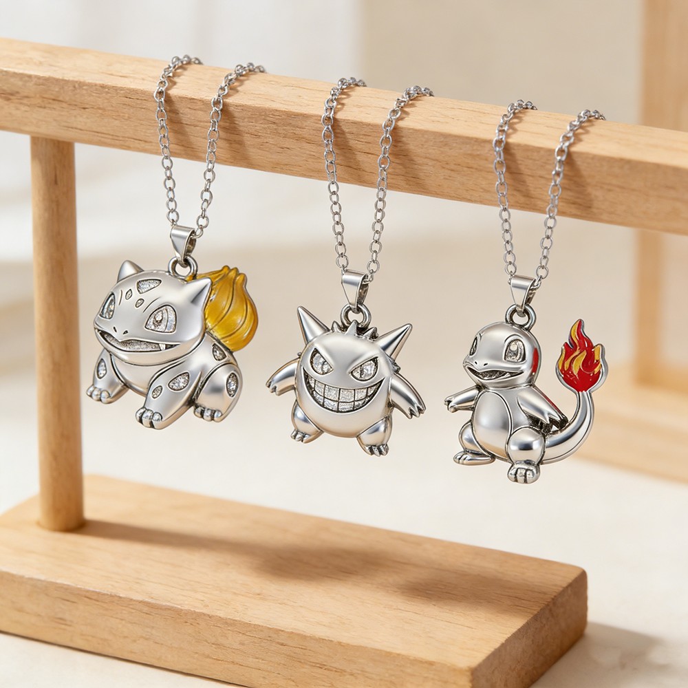 Men Accessories For Birthday Gift - Vintage Anime Monster Pendant Necklace Japanese