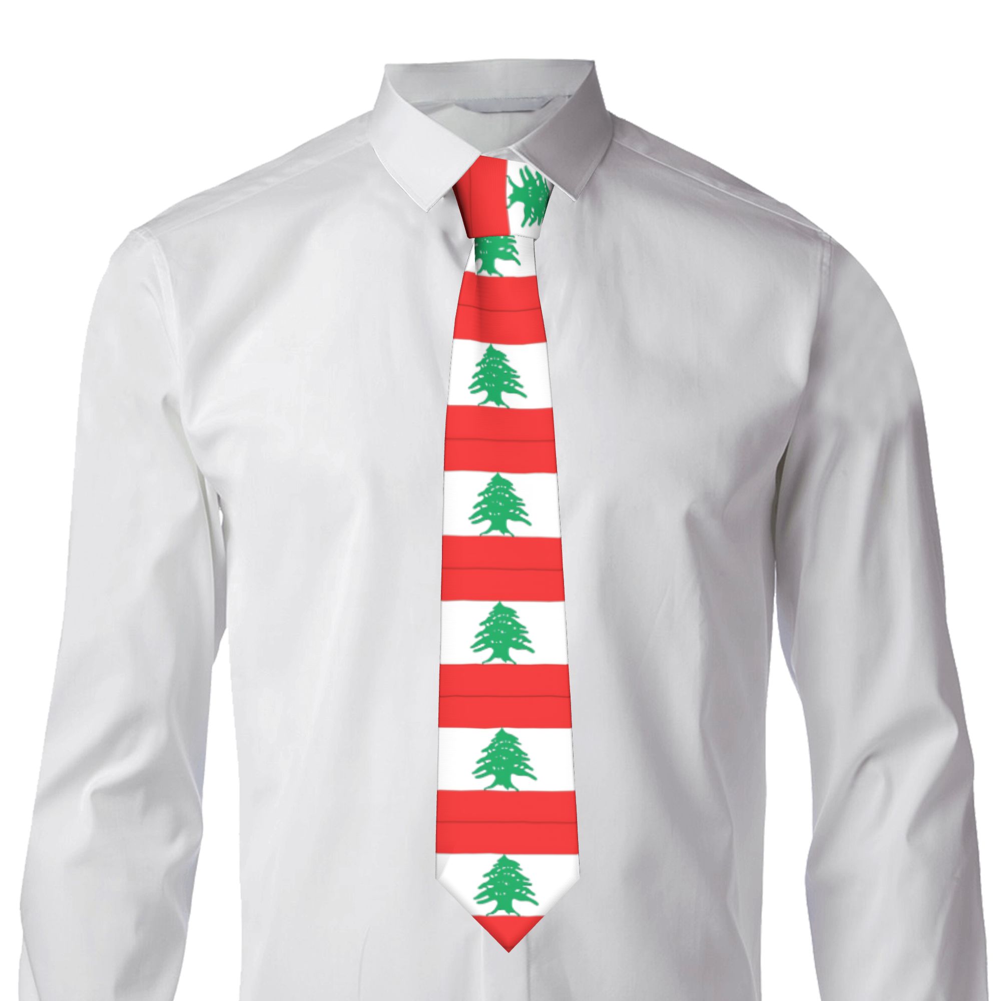 Lebanon Flag  Tie  Wedding Nec - огляд і ціна Men Accessories Lebanon