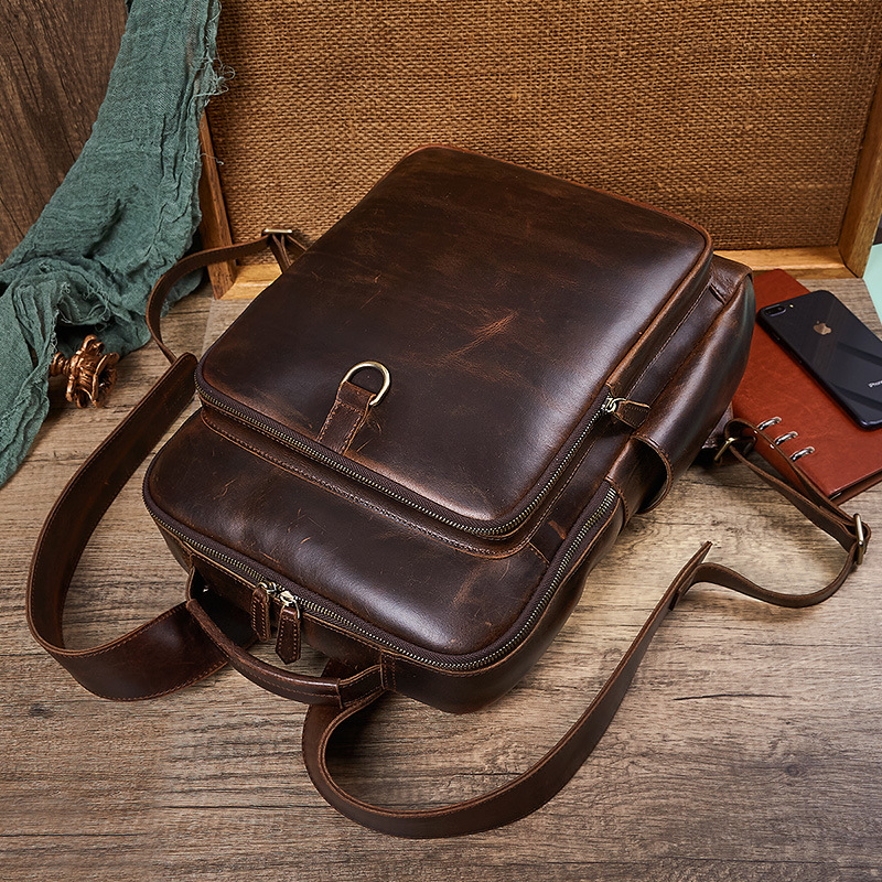 Men's Top Grain Waxed Leather  - огляд і ціна Men'S Accessories Backpack