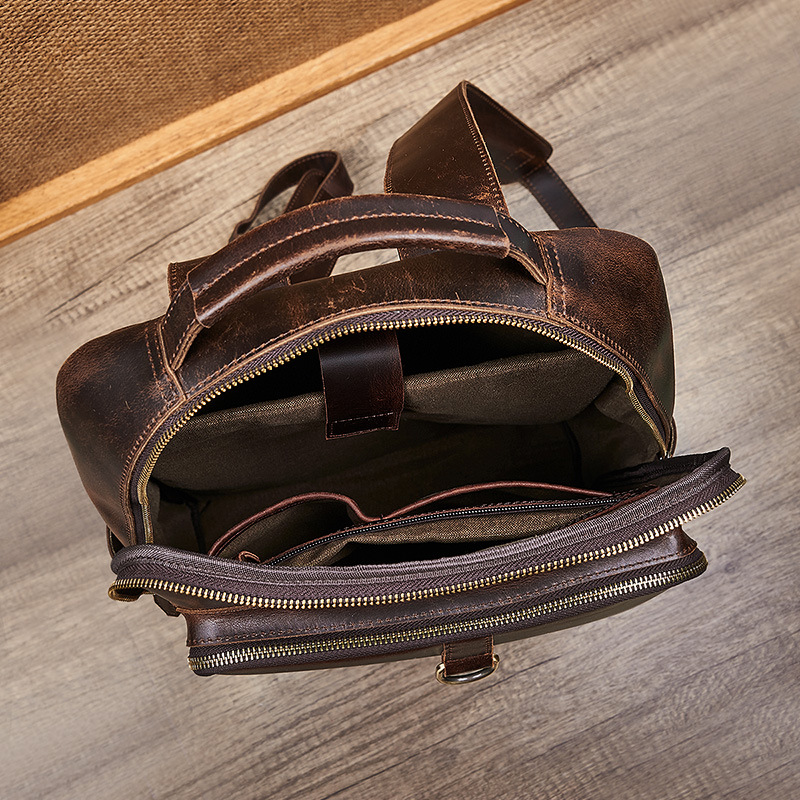 Men's Top Grain Waxed Leather  - огляд і ціна Men'S Accessories Backpack