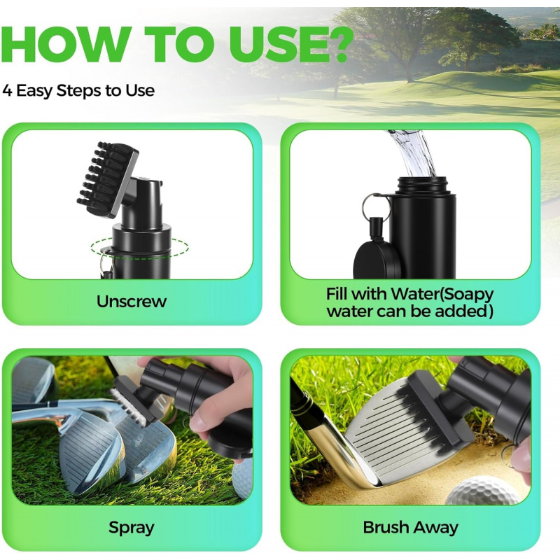 Golf Club Brush Cleaner with R - огляд і ціна Men'S Accessories Essentials