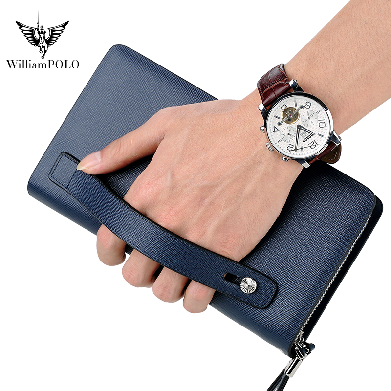 WILLIAMPOLO Luxury Men's Leath - огляд і ціна Men'S Accessories Wallet