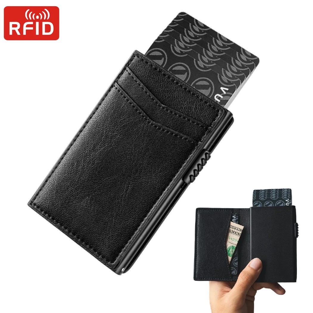 Mens Minimalist Wallet Luxury  - огляд і ціна Coin Holder Men