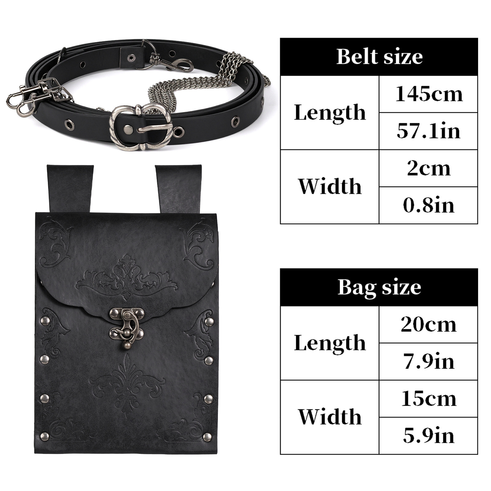 Steampunk Medieval Viking Pouc - огляд і ціна Men'S Accessories Wallet