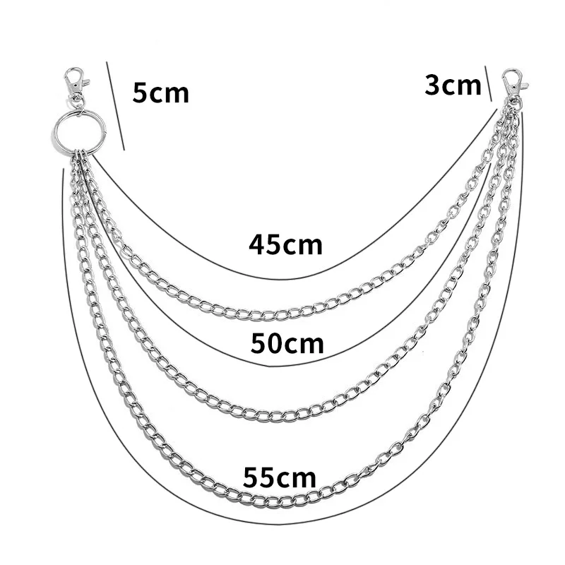 Layer Metal Belt Chain Punk Ho - огляд і ціна Men'S Accessories Wallet