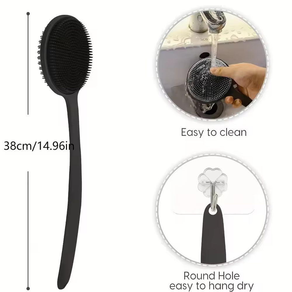 1pc Silicone Back Scrubber Bru - огляд і ціна Men'S Accessories Types