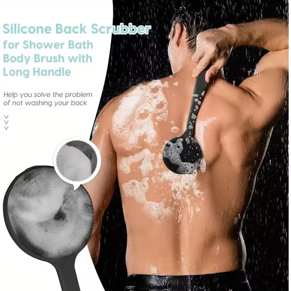 1pc Silicone Back Scrubber Bru - огляд і ціна Men'S Accessories Types