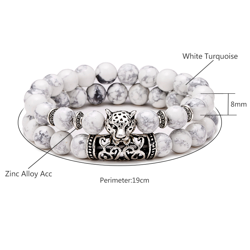 Premium 2Pcs/Set Leopard Beade - огляд і ціна Men'S Vacation Accessories