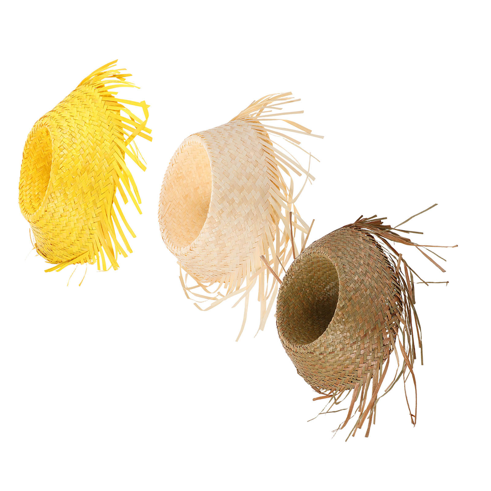 3Pcs Hawaiian Straw Hat Tropic - огляд і ціна Men'S Vacation Accessories