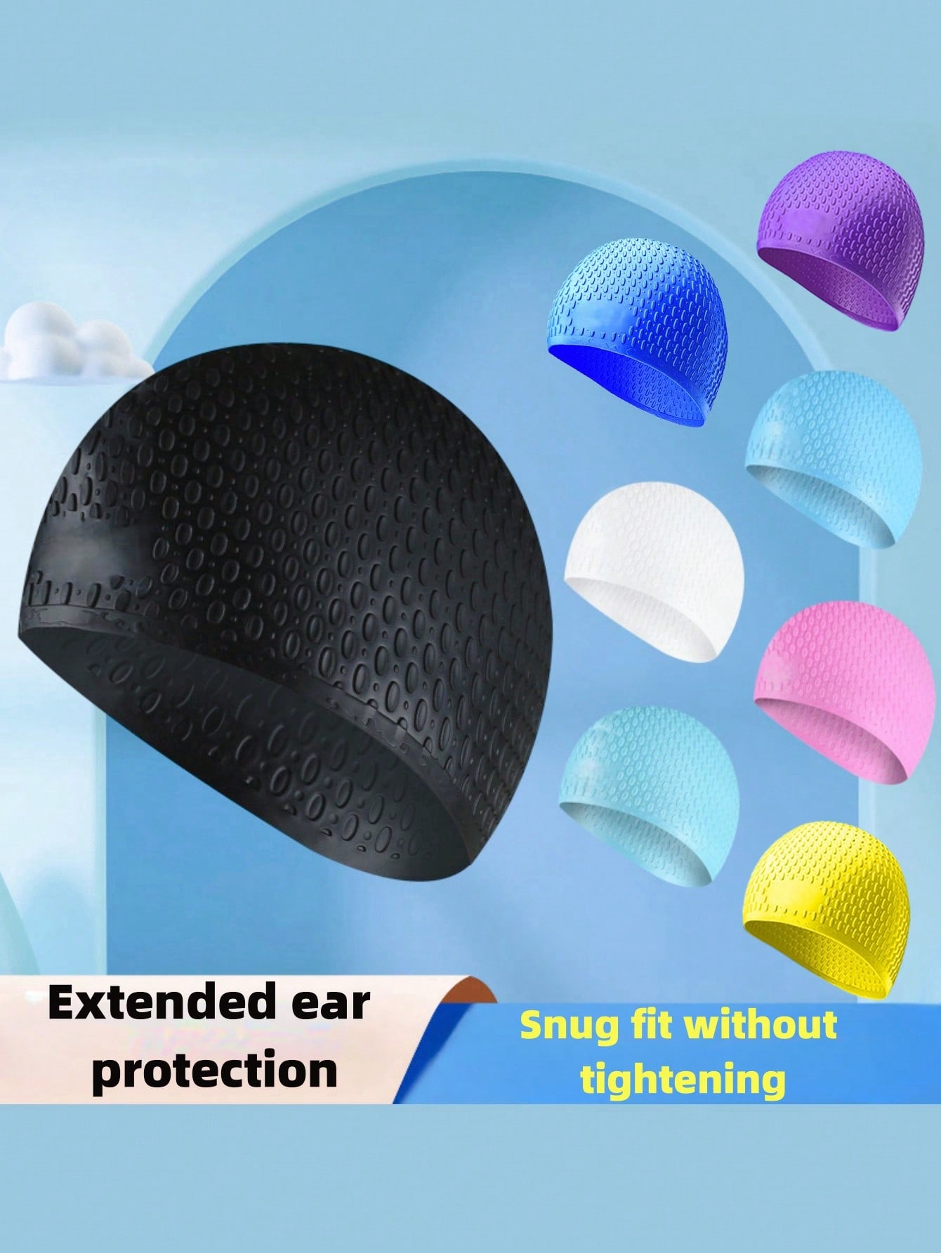 Large Silicone Swim Cap - Comf - огляд і ціна Men'S Accessories Essentials
