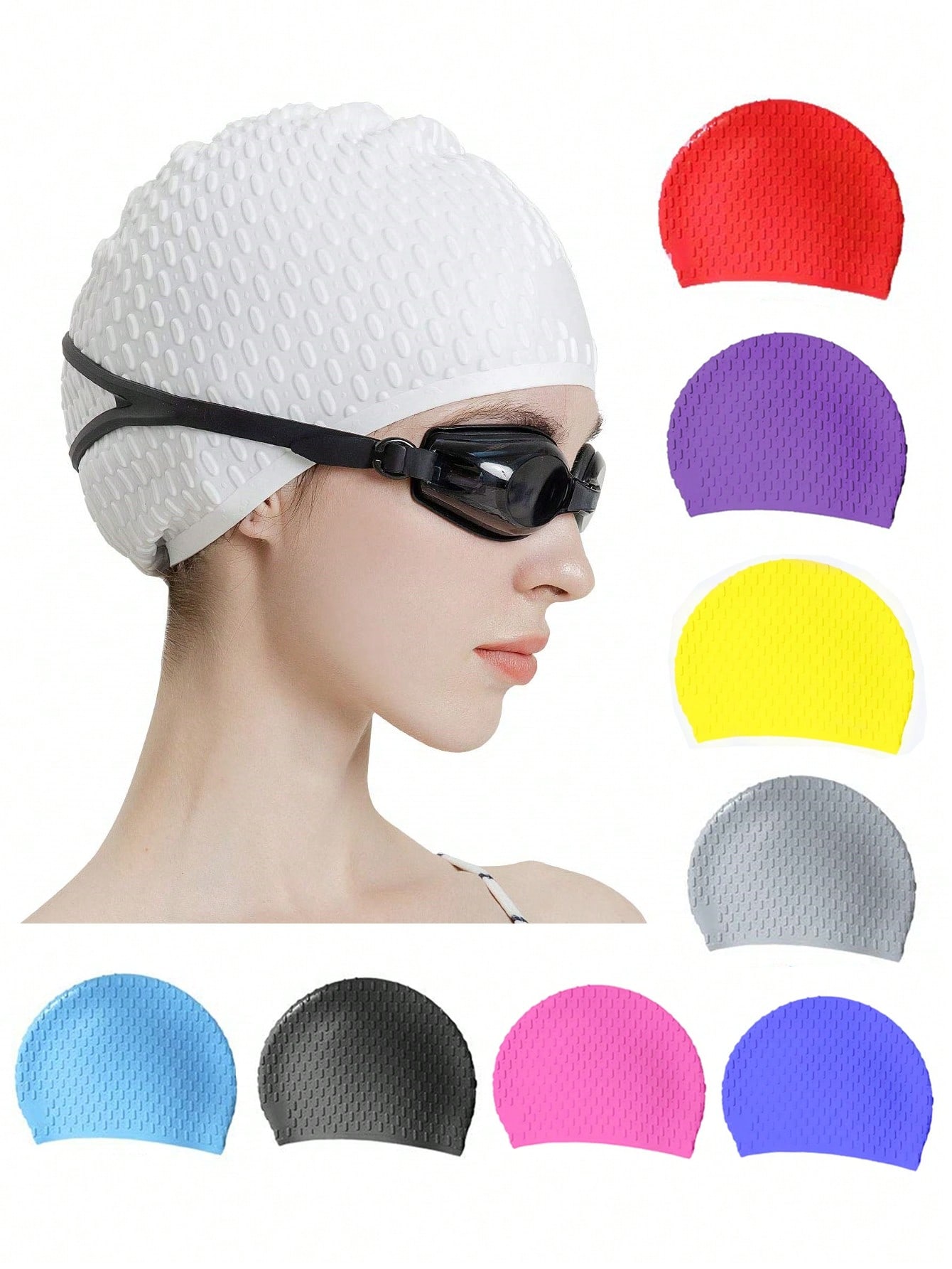 Large Silicone Swim Cap - Comf - огляд і ціна Men'S Accessories Essentials
