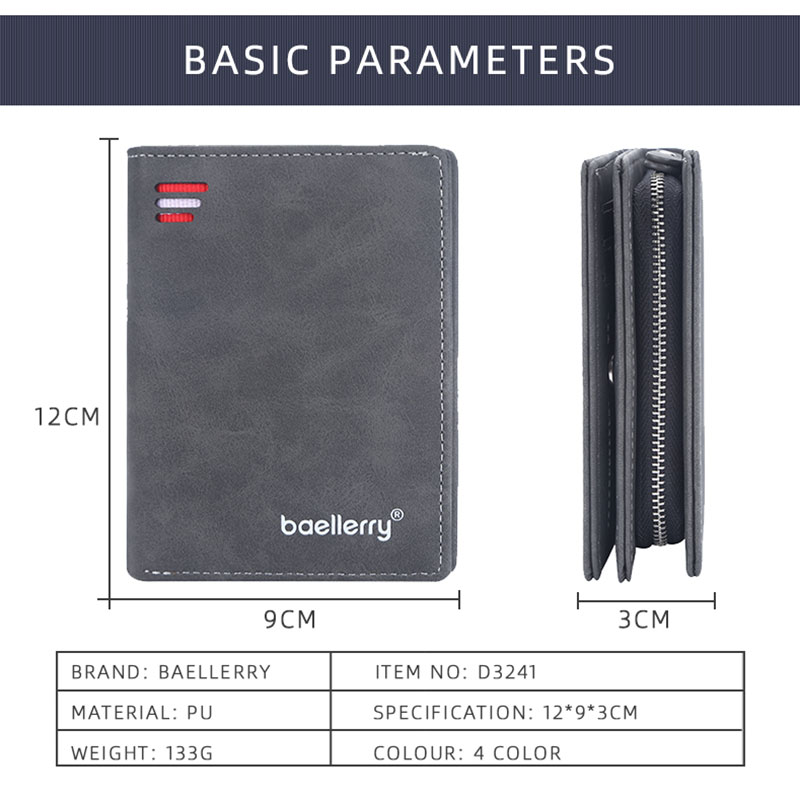 Baellerry New Short Men Wallet - огляд і ціна Coin Holder Men