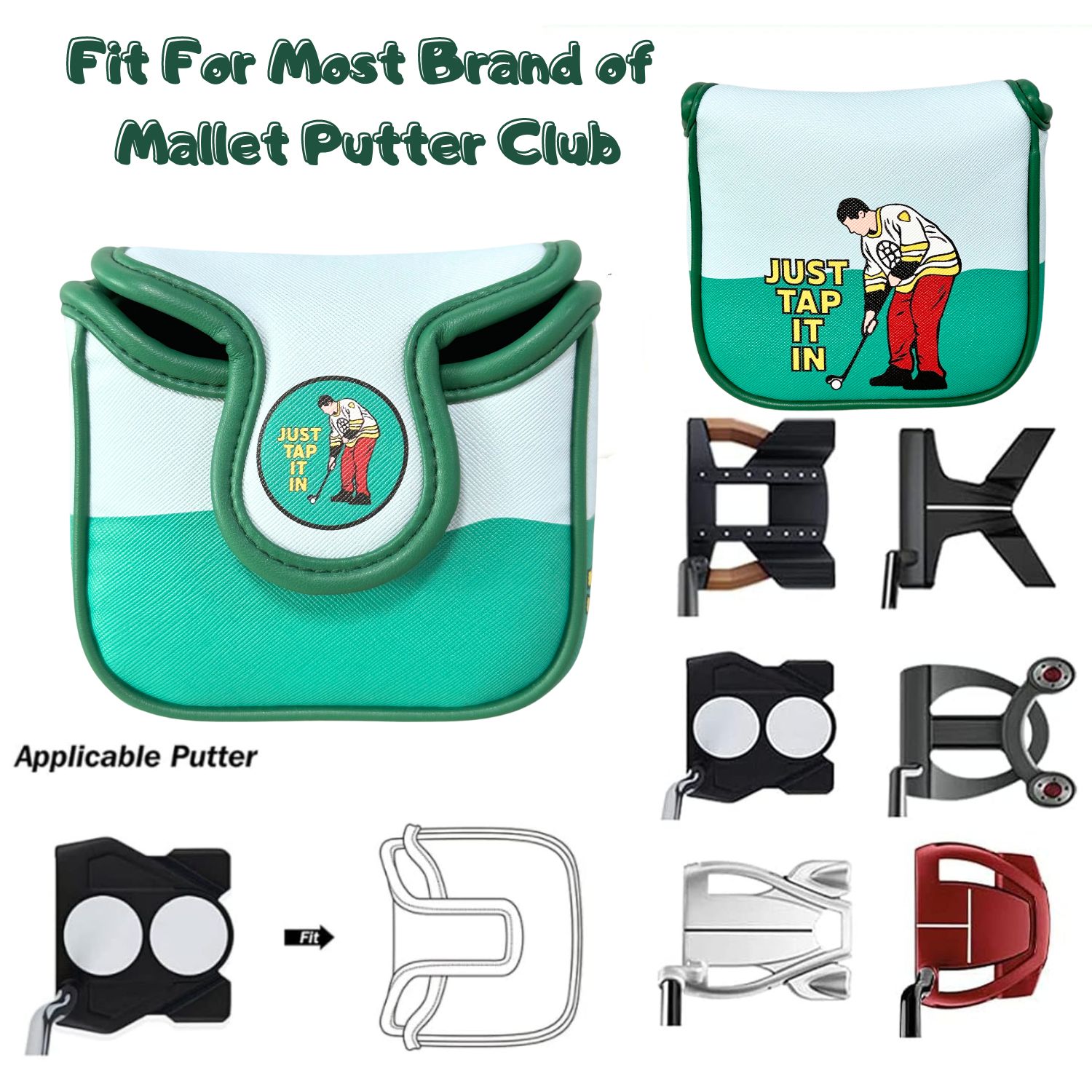 Funny PU Leather Golf Putter C - огляд і ціна Men'S Accessories Essentials