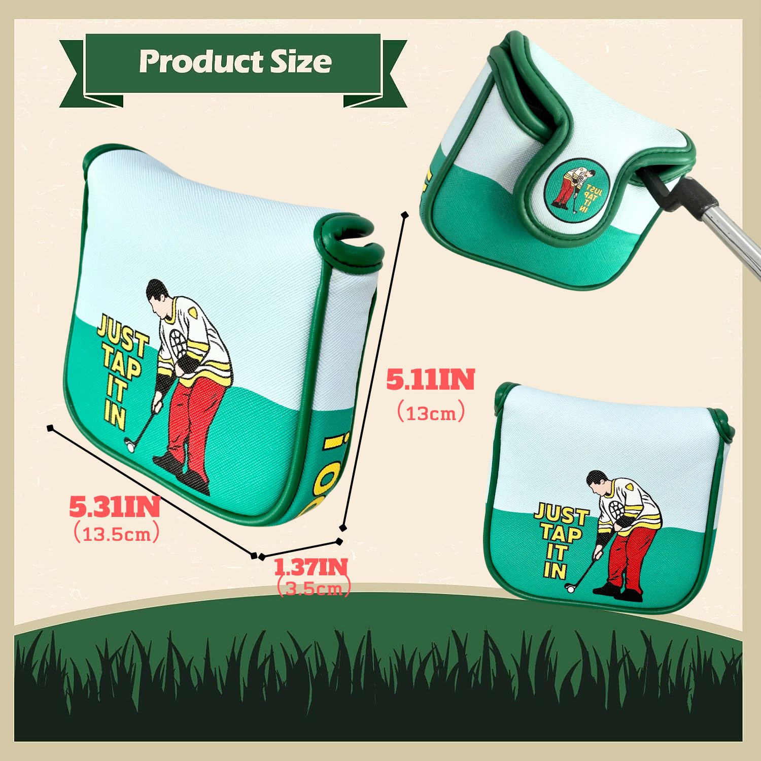 Funny PU Leather Golf Putter C - огляд і ціна Men'S Accessories Essentials