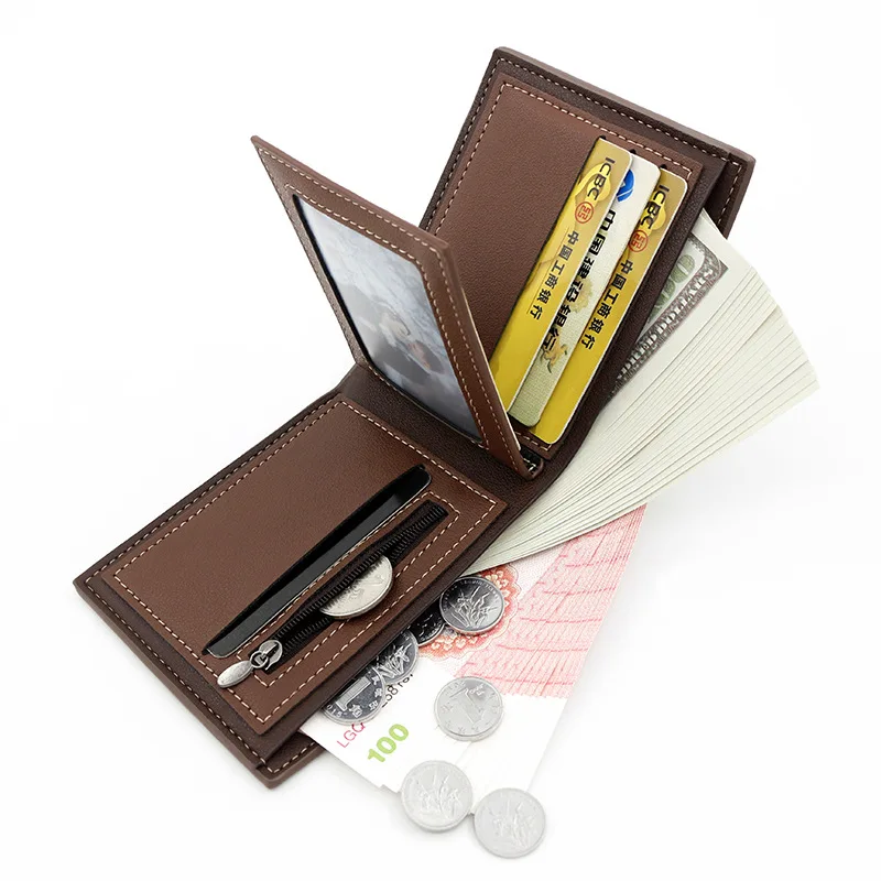 Slim Card Holder Male Purses C - огляд і ціна Coin Holder Men