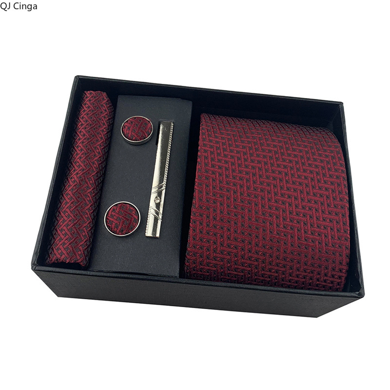 Men's Red Jacquard Fabric Tie+ - огляд і ціна Men'S Accessories Essentials