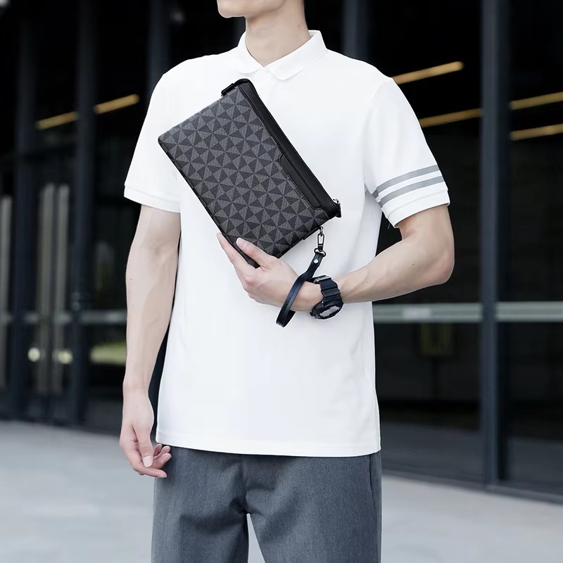 Men Wallet Clutch Bag Leather  - огляд і ціна Coin Holder Men