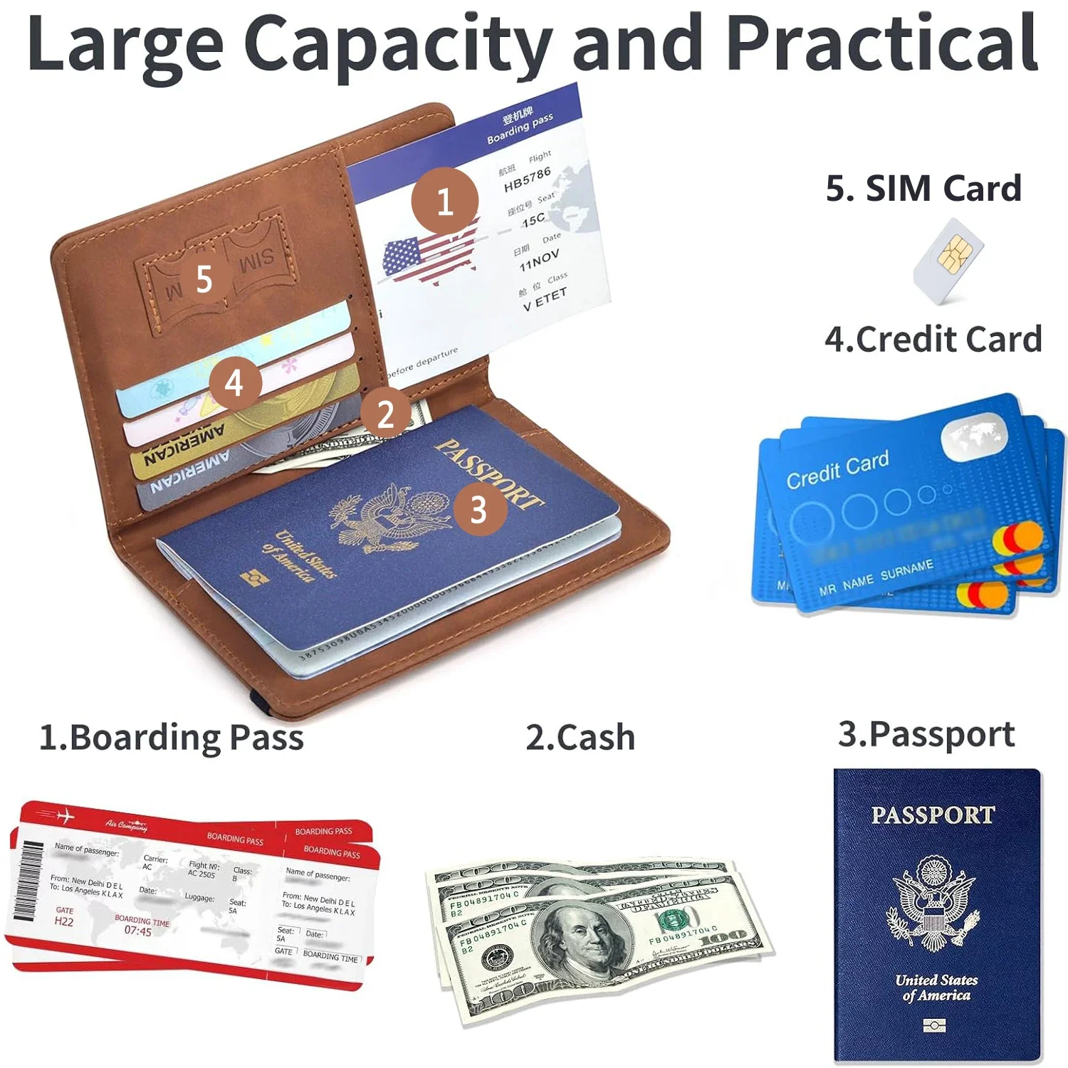 Passport Holder for Travel Ess - огляд і ціна Men'S Accessories Essentials