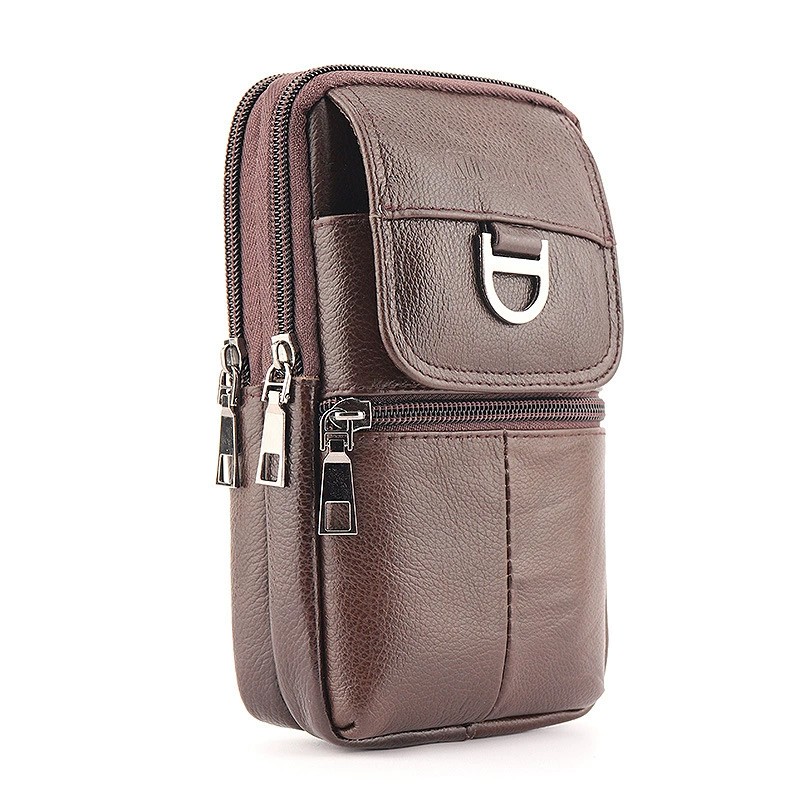 Men's Leather Waist Bag - Larg - огляд і ціна Men'S Accessories Backpack