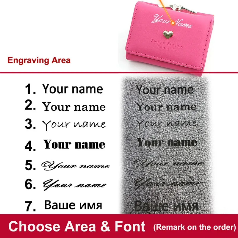 New Short Women Wallets Name E - огляд і ціна Coin Holder Men